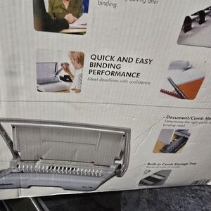 Gray Binding Machine with Comb Storage